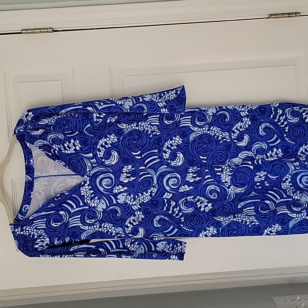 Lilly Pulitzer Georgia May Palazzo Dress Women’s S Blue  Stretch